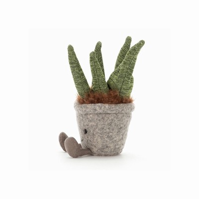 Jellycat Silly Succulent Aloe USA | 85609UOFD